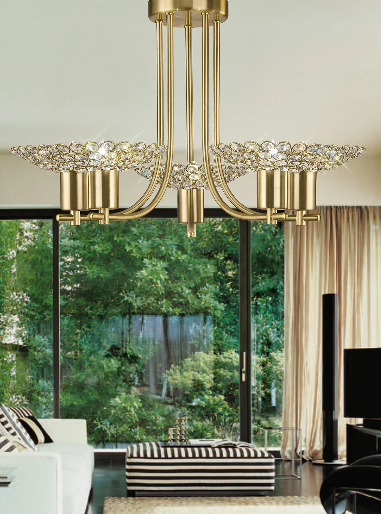 Ellen Crystal Ceiling Lights Diyas Flush Crystal Fittings Ellen Crystal Ceiling Lights Diyas Flush Crystal Fittings